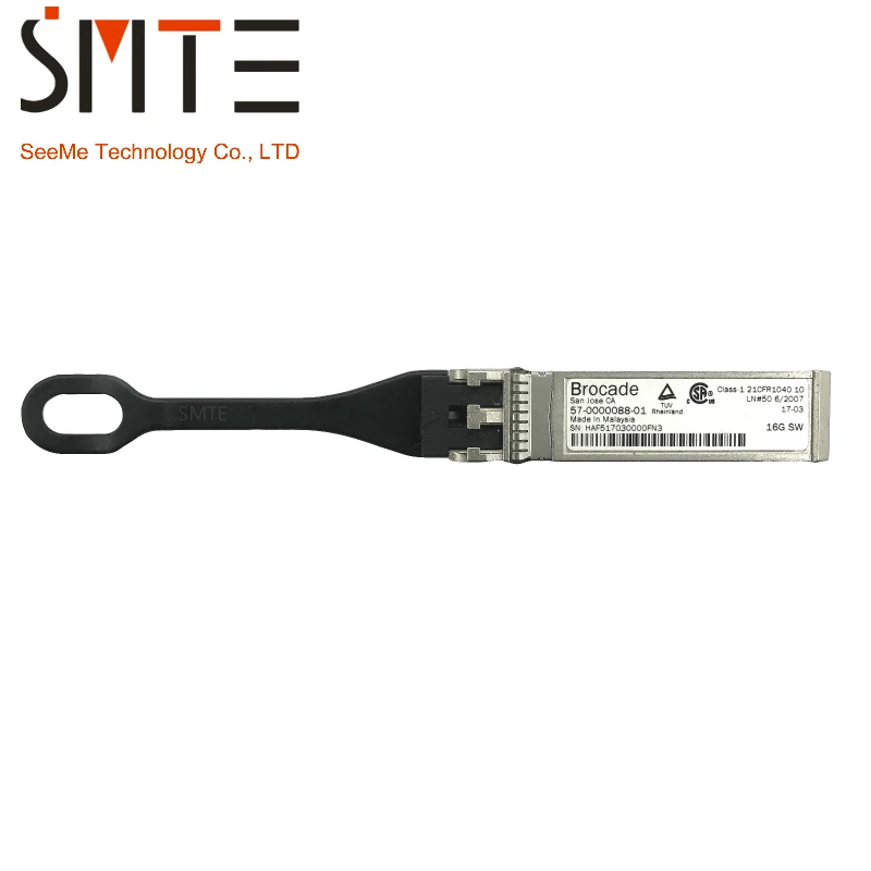 

Brocade 57-0000088-01 16G SFP+ SW multimode LN#50 6/2007 Made in Malaysia san jose. CA class 1 21CFR1040.10
