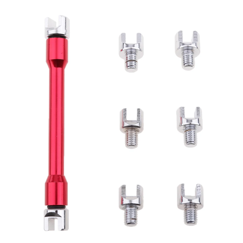 Good! Motorcycle Wheel Spoke Wrench Set Handle Repair Tool 5.4mm-6.8mm Blue Red 