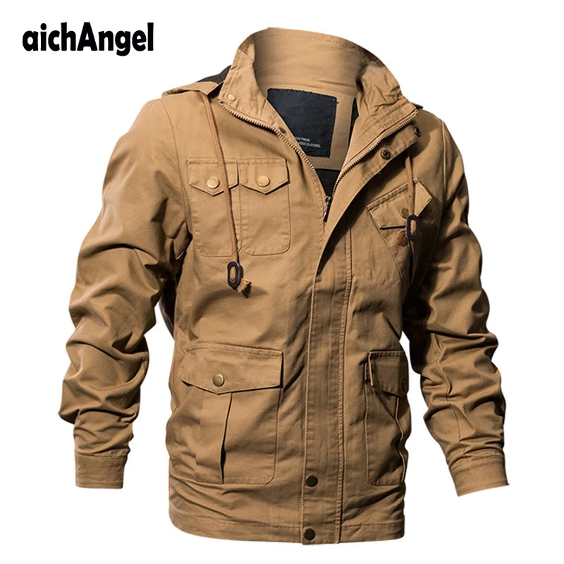 aichAngeI Men Autumn Military Army Bomber Jackets Tactical Windbreakers Bomber Jackets Casual Cargo Pilot Coa aichAngeI Men Autumn Military Army Bomber Jackets Tactical Windbreakers Bomber Jackets Casual Cargo Pilot Coa