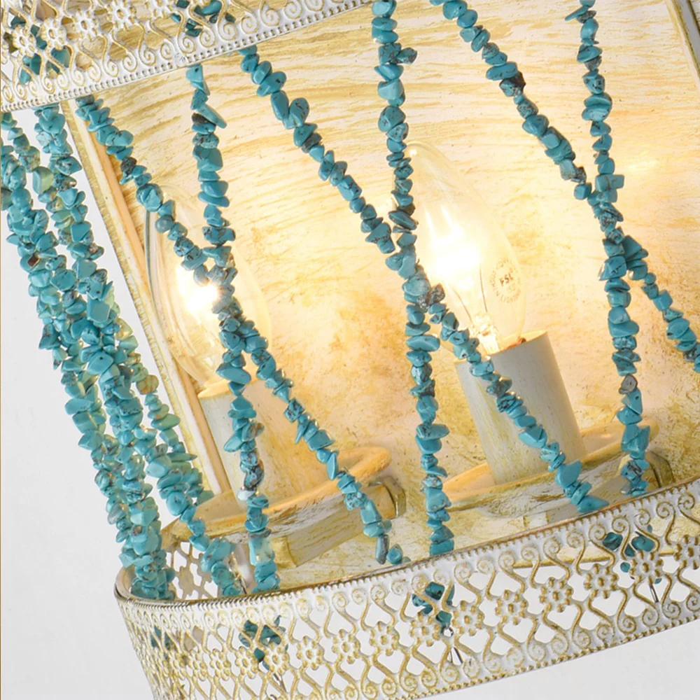 Modern Vintage E14 Nordic Decor Blue Gravel Led Wall Light for Home Corridor Staircase Bathroom Bedroom Dining Room Loft Lamp (5)_1