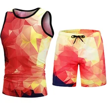 Летний мужской повседневный комплект, Мужская одежда, Цветочная рубашка, пляжные шорты, рубашки с принтом, шорты, брюки, костюм из двух частей размера плюс