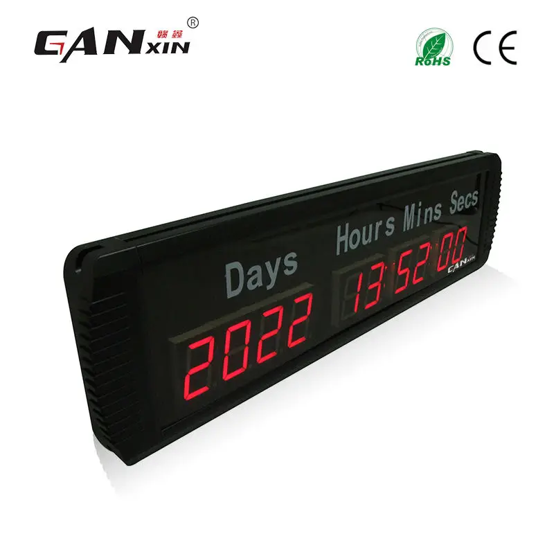 [Ganxin] 1 8 ''Led индивидуальный дизайн дни часы минуты времени|clock design|clock ledclock day |