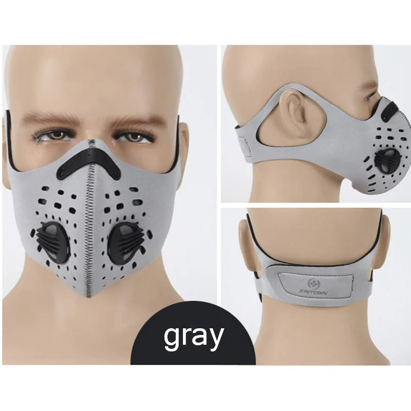 

Activated Carbon Dustproof Mask Windproof Foggy Haze Motorcycle Bicycle Ski Outdoor Half Face Masks Health99