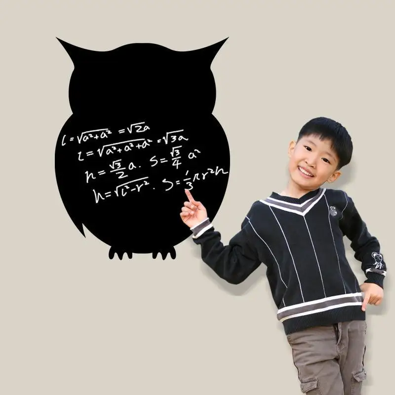 

Wall Sticker For Kids Rooms Owl Pattern Chalk Board Blackboard Stickers Vinyl Draw Decor Mural Decals Art Chalkboard