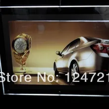 Рекламный настенный акрил кристалл лайтбокс/защелкивающаяся рамка 1" x 19" размер наружные дисплеи