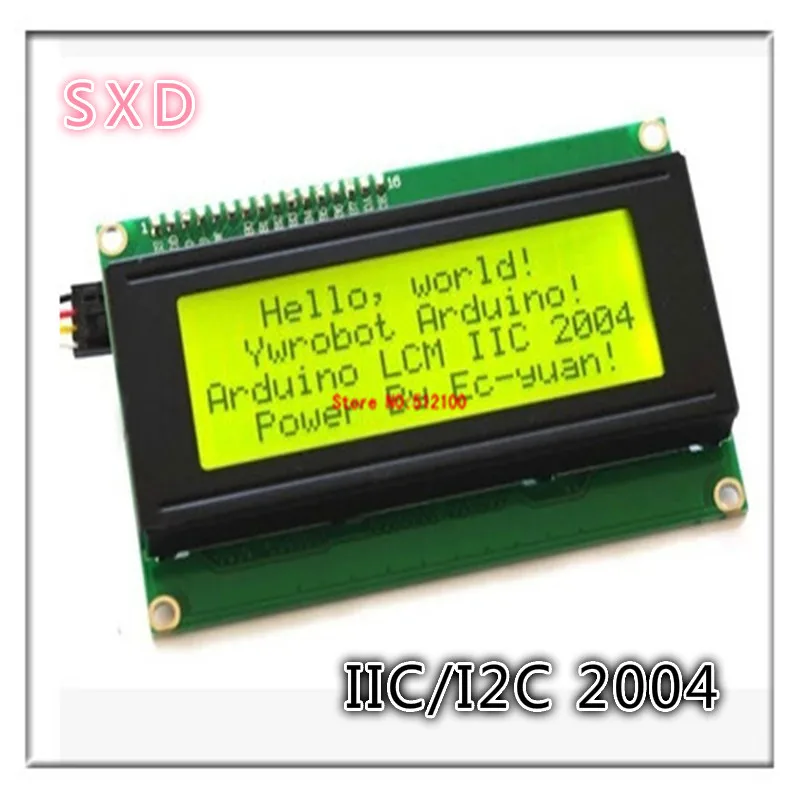 

IIC/I2C 2004 LCD module Yellow green screen 2004 5V LCD provides library files