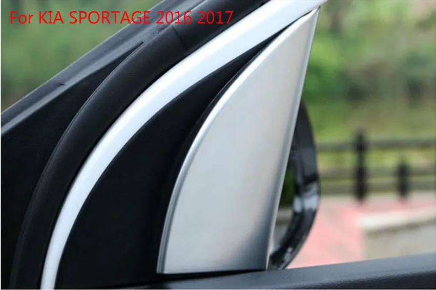 Для KIA SPORTAGE 2016 2017 хром внутреннее интерьерное окно стойка Колонка треугольная
