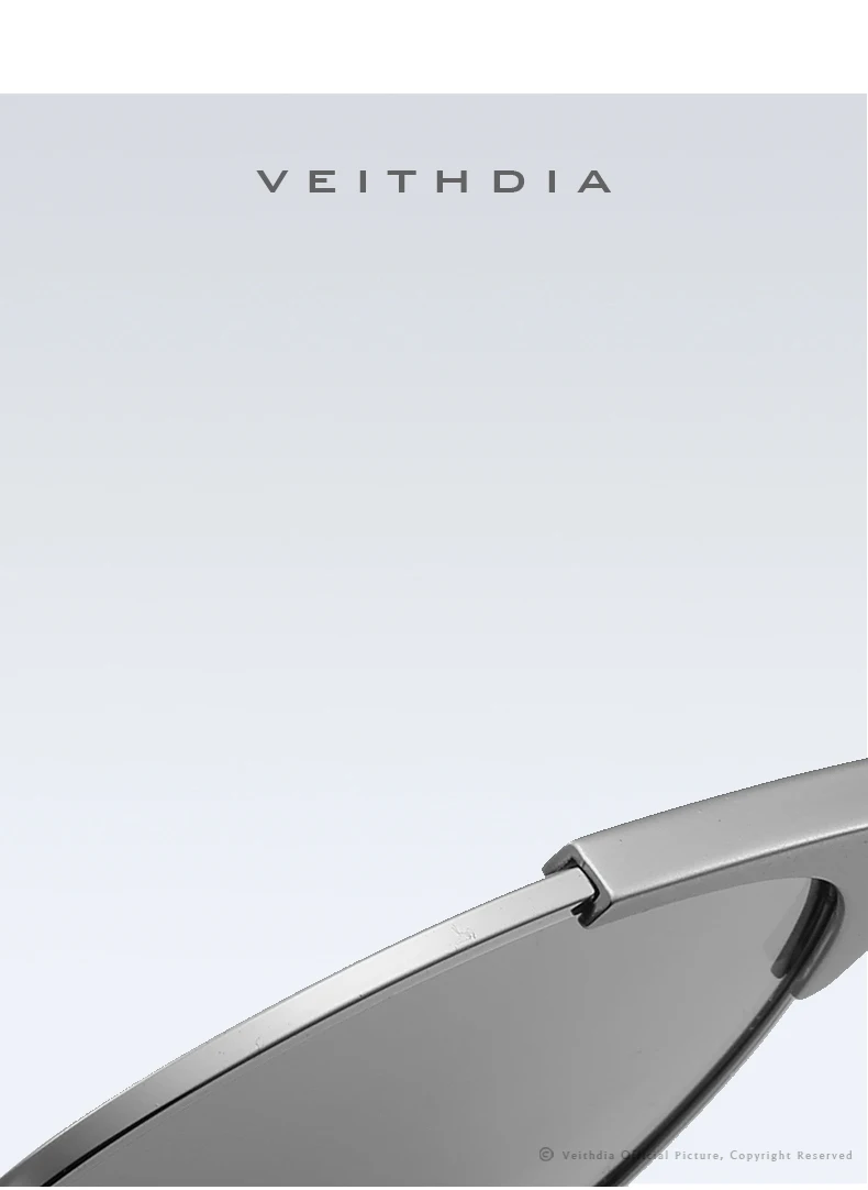 Бренд veithdia, модные солнцезащитные очки с кошачьим глазом, ретро солнцезащитные очки с алюминиевым магниевым поляризованным зеркалом, Винтажные Солнцезащитные очки для мужчин и женщин