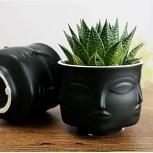 Граненый лицо держатель цветочного горшка современный керамические вазы для цветов для украшение для дома аксессуары настольная плантатор бонсай украшения