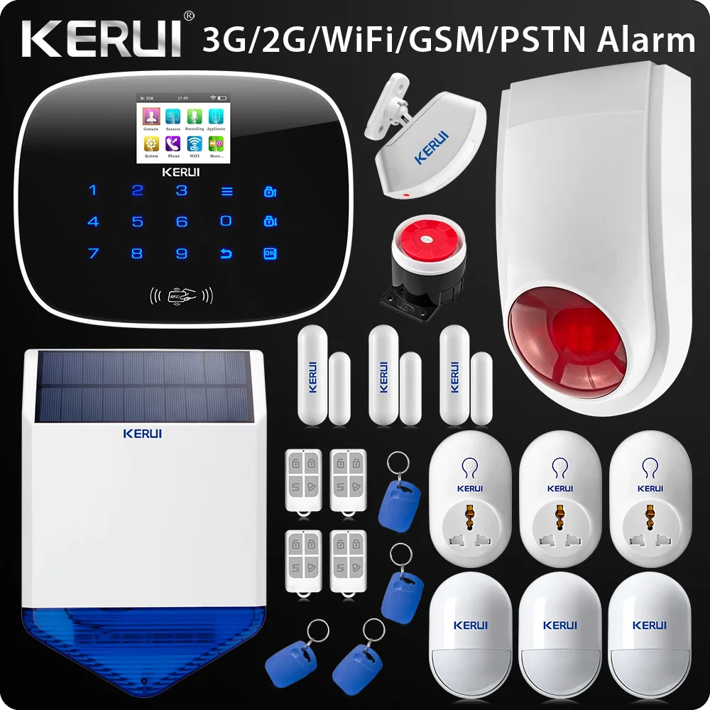 2018 Upgraded W193 3G WIFI PSTN GSM SMS Home Burglar LCD GSM SMS Touch Screen Alarm Panel Home Security Alarm System yobang security touch screen 3g gsm alarm system wifi sms smart home burglar alarm with ip camera for baby pet elder monitor
