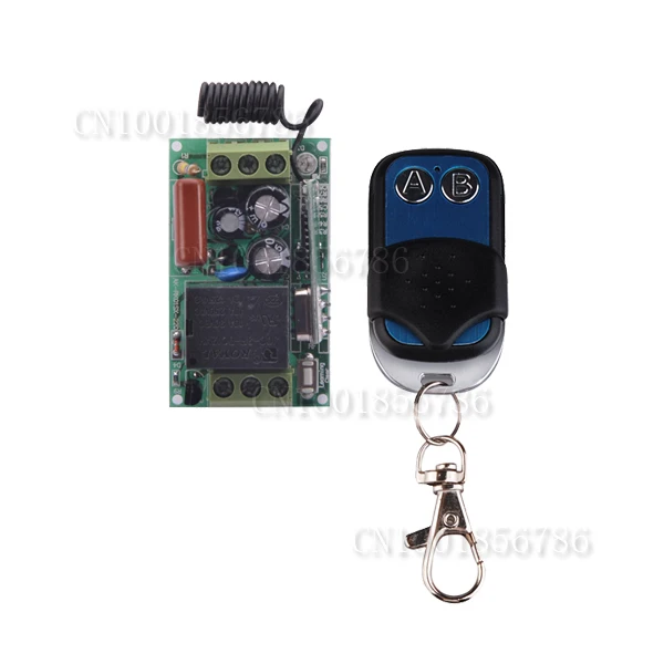 

AC220V 1CH 10A Wireless Remote Control Lighting Switch System Receiver & Transmitter Working Way Adjustable 315/433.92MHZ
