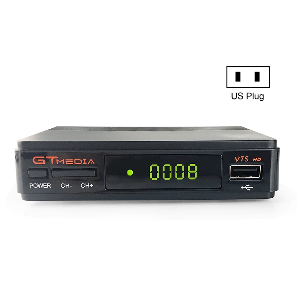 ТВ тюнер GtMedia V7S DVB S2 цифровой приемник спутниковый ресивер Cline WiFi Youtube VU Key +