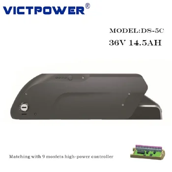 

36V 14.5Ah 10S5P Lithium ion Battery Pack for electric bicycle with case DS-5C 5pcs/lot