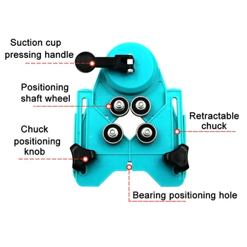 

Drill Tile Glass Hole Locator Saw Core Bit Guide Opening Adjustable 4-83mm JDH99
