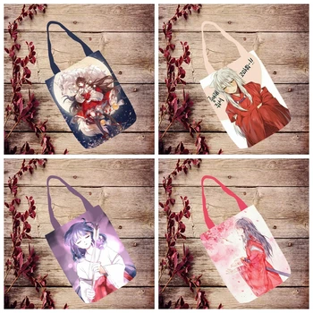 

IVYYE 1PCS Inuyasha Fashion Anime Canvas Shoulder Bags Casual Shopping Bag Tote Handbag Travel Lady Girls New