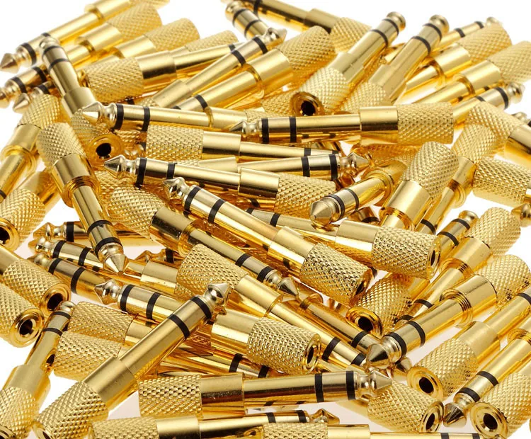 Keyboard conversion plug Headphone adapter 6.5 to 3.5mm Microphone