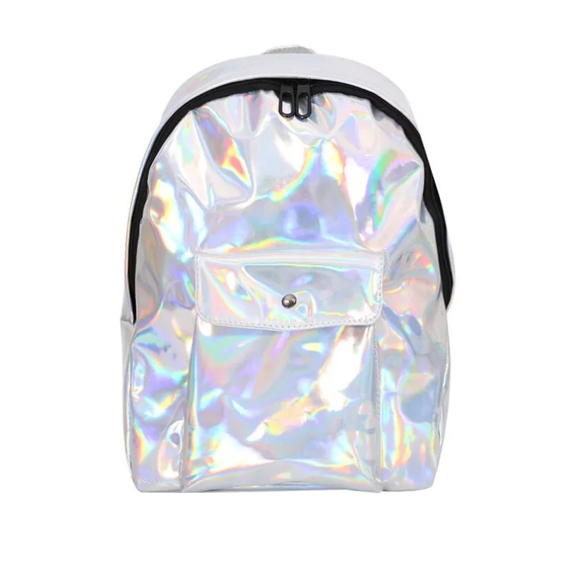 

Miyahouse Fashion Reflective Backpack For Women Laser Colorful Rucksack Female Colorful Reflection Knapsack Travel School Bag La