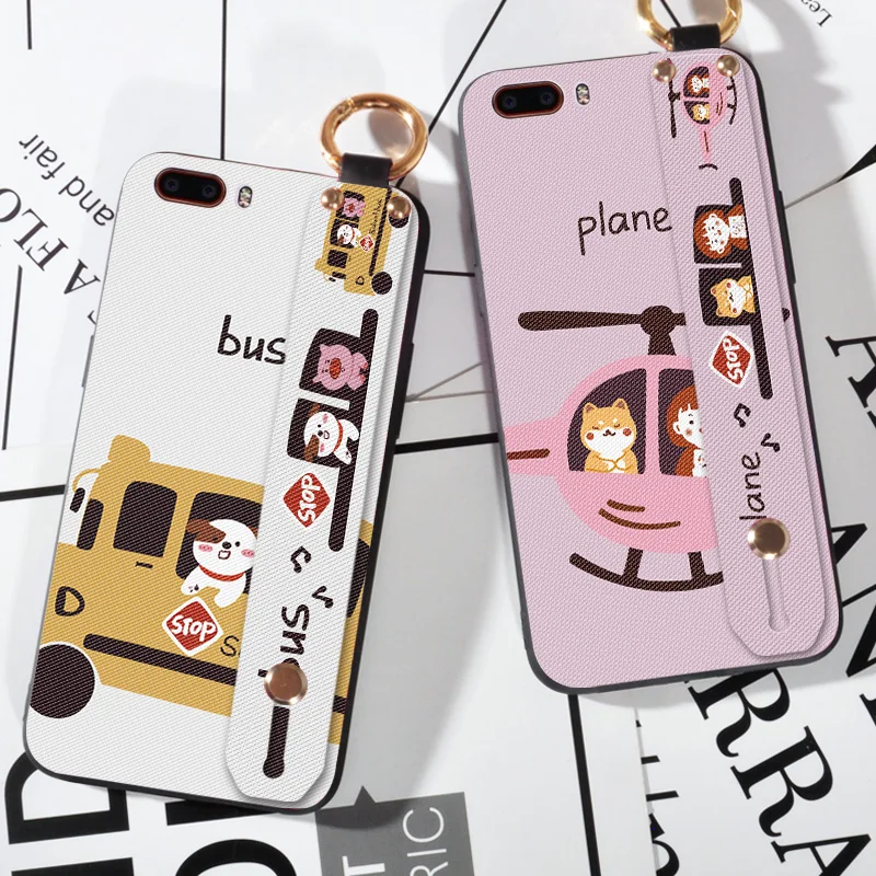 

Wrist strap Cartoon Cases For ZTE Nubia M2 M2 Lite Piggy Puppy Couple Skin Cover For ZTE Nubia N2 N3