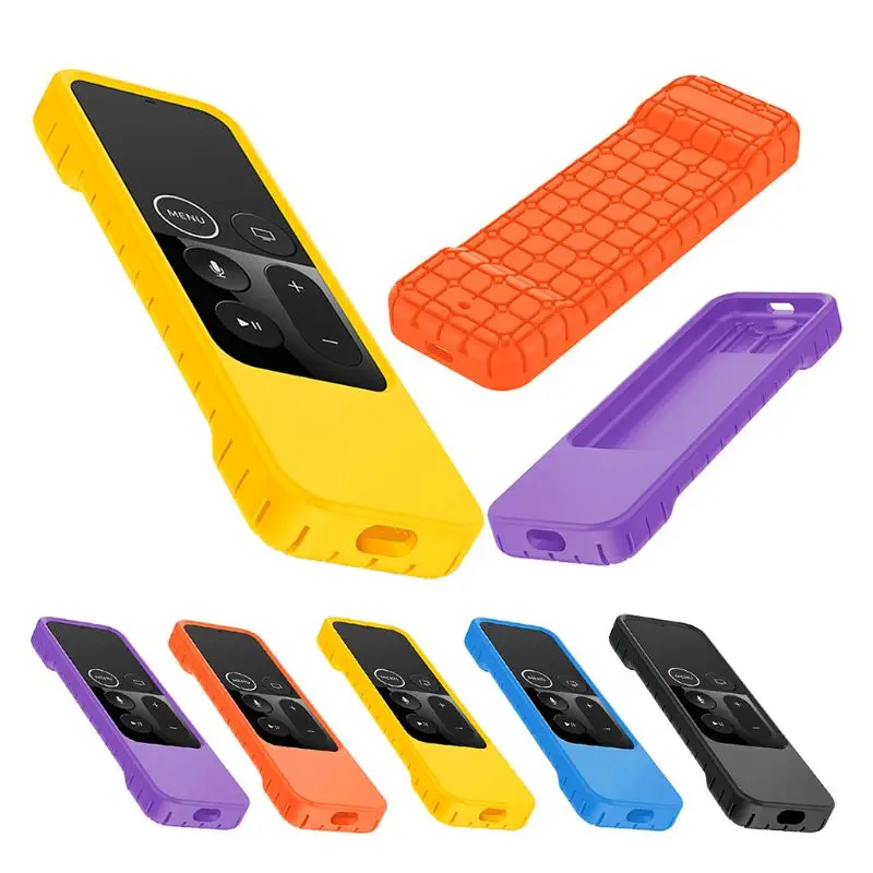 

Anti Slip Soft Silicone Case Protective Cover Protector Replacement for Apple TV 4-4K Siri Remote Control Controller Accessory