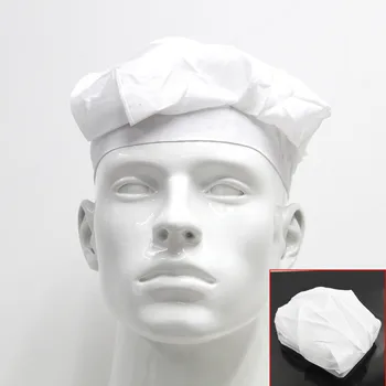 

Wholesale 5pcs/lot New Plain White Chef BBQ Cook Puffy Hat Fancy Dress Protective Dust Cap