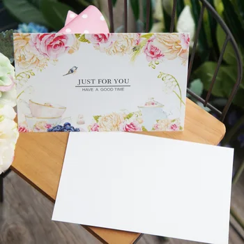 

50pcs Mini just for you Card tea party style multi-use as Scrapbooking invitation DIY Decoration party gift card message card
