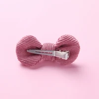 Bows Hair Clip Baby Hairpin for Newborn Baby Solid Rabbit Ears Hairgrip Cotton Hairpins Kids Accessories for Girls Baby Items 2