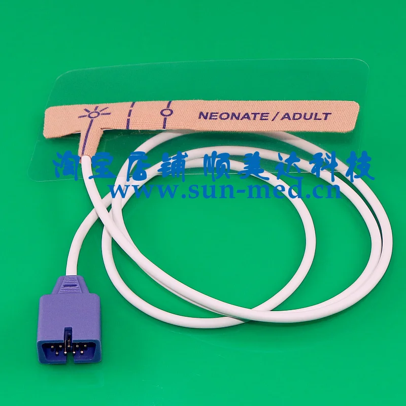 

5pcs Nellcor Oximax disposable Spo2 sensor Adult Neonate Pulse Oximetry DB9 9 pin Probe