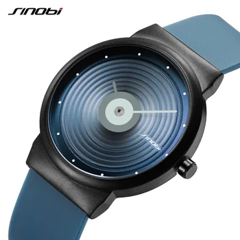 

SINOBI 2019 new men's watch simple fashion sports watch men's quartz analog clock men's silicone military waterproof watch