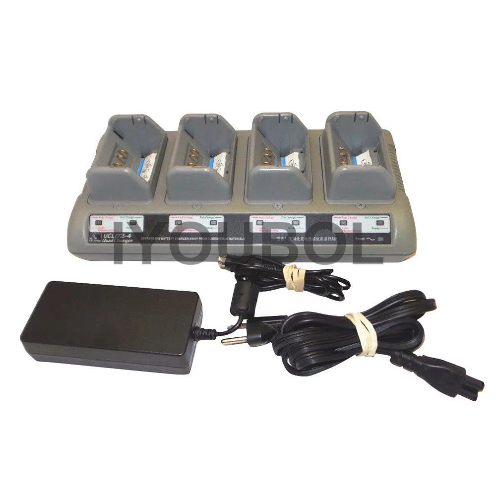 

UCL172-4 Quad Battery Charger for Zebra Printer QLn220 QLn320 QLn420 RW220 RW420