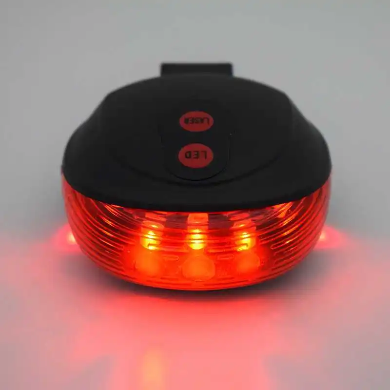 

5LED 2Laser Cycling Bicycle Bike light 7 Flash Mode Safety Rear Lamp waterproof Laser Tail Warning Lamp Flashing 5 led 2 laser