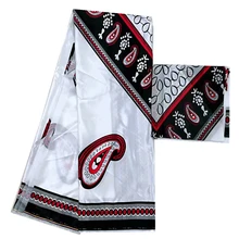 Новейший дизайн, ИМИТИРОВАННАЯ шелковая ткань высокого качества, африканская ткань,, мягкая шелковая ткань для платья с Африканским принтом, ткань