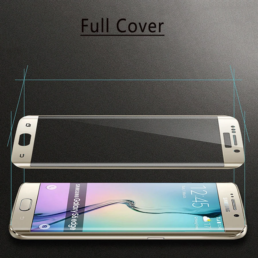 Защитное 3d стекло изогнутое закаленное для Samsung Galaxy S6 Edge Plus/Samsung 9H|Защитные стёкла
