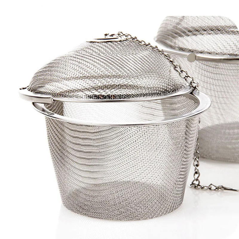 

For spices/loose leaf tea Mesh Tea Ball Strainer Stainless Steel High Quality