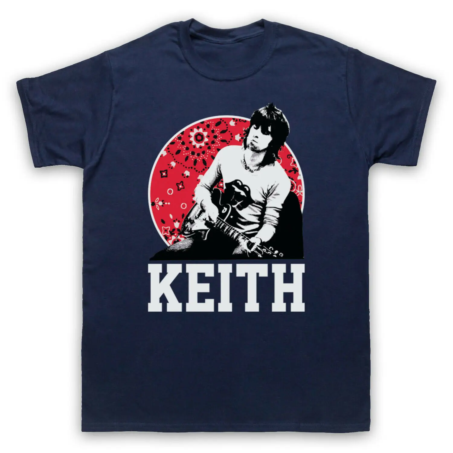 

KEITH RICHARDS GUITAR THE STONES UNOFFICIAL LEGEND ADULTS T-SHIRT