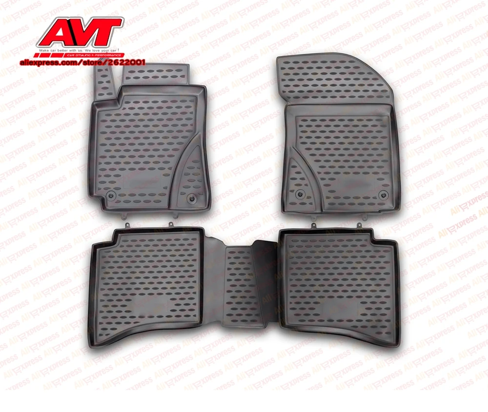Коврики для Geely MK Cross 2012- 4 шт. резиновые коврики Нескользящие аксессуары салона