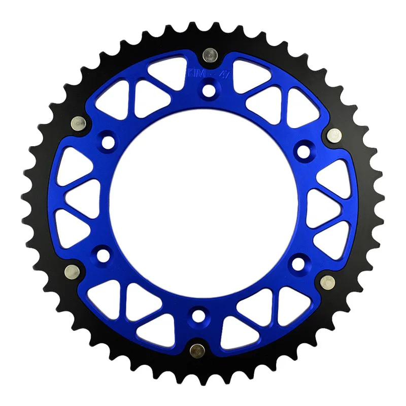 Части мотоцикла стальные алюминиевые композитные 45~ 52 T задние звездочки для KTM GS125 GS 125 1994-97/GS250 250 92-94 Fit 520 цепь - Цвет: 47T