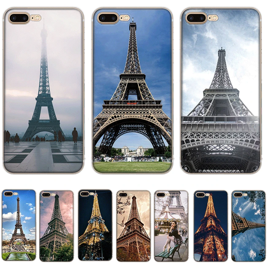 Eiffel Tower Mobile Phone Case for iPhone 7 8 6 6s Plus 11 Pro X XS Max XR 5 5S SE Cover |