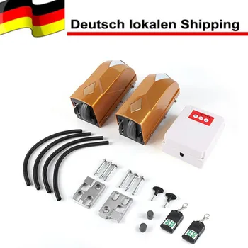 

DC 24V Electric Automatic Double Swing Gate Opener 2PCS Motor with 2 PCS Remote Controller with1 PCS Control Box
