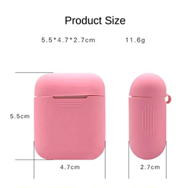 Мягкий силиконовый чехол для Apple гарнитура AirPods защитный Air Pods противоударный