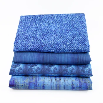 

New 50*145cm Blue Polyester Cotton Fabric Printed Cloth Sewing Quilting Fabrics for Patchwork Needlework DIY,c469
