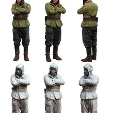 [Tuskmodel] 1 35 масштаб советский солдат возникают смолы модель фигурки наборы