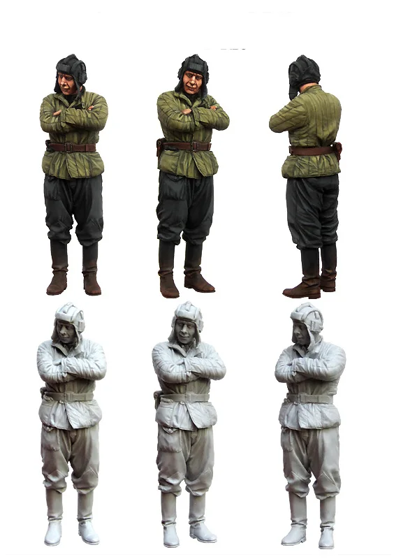 

[tuskmodel] 1 35 scale soviet soldier arise resin model figures kits