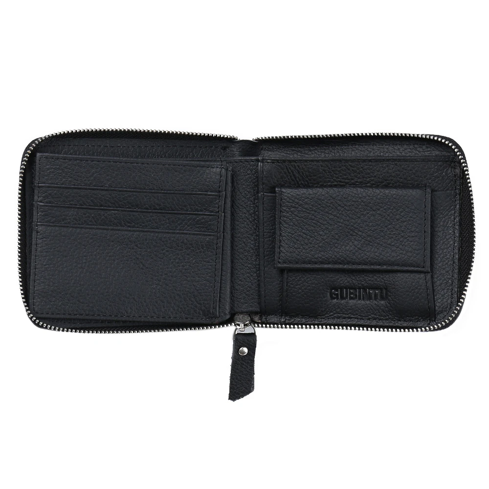 GUBINTU elegante monedero con cremallera Cortex Wallet hombres, billeteras para hombre famosa marca cartera para con bolsillo para monedas| - AliExpress