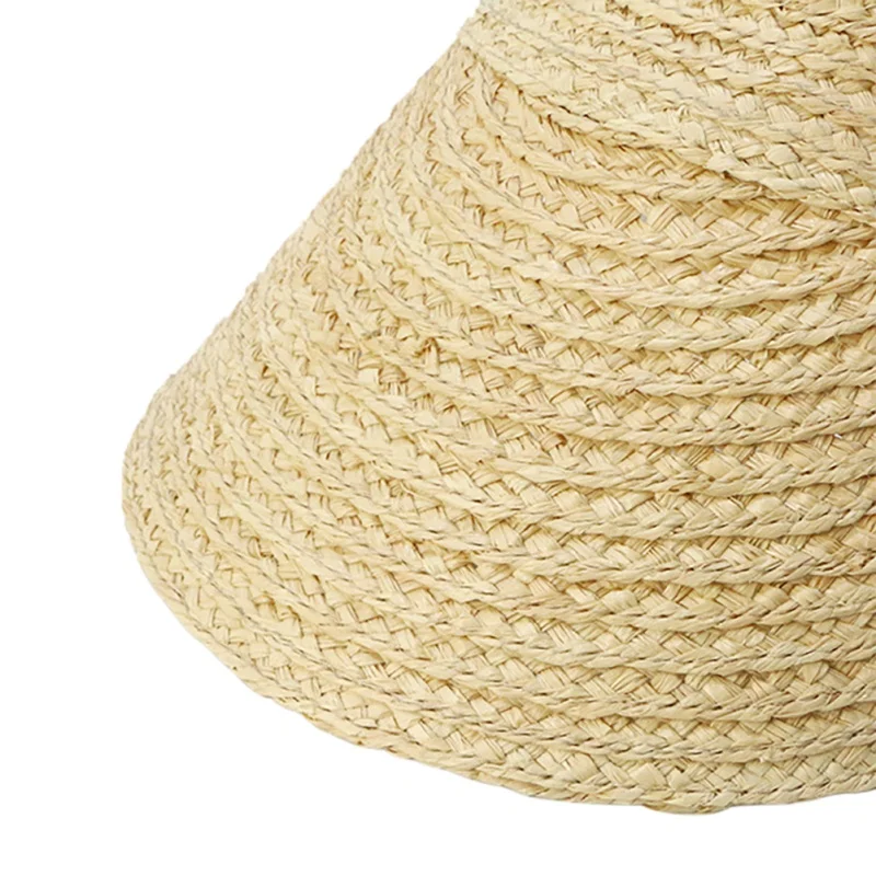 Высококачественные однотонные соломенные из пальмового волокна Козырек Кепка для женщин летняя новая Солнцезащитная пляжная шляпа Женская дорожная Складная Солнцезащитная шляпа Мода