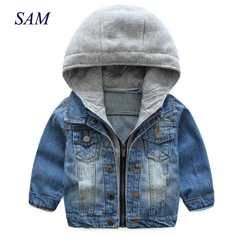 2018 New Spring and Autumn Baby Boys Coat Wash Soft Denim Coat Hooded Zipper Coat Jeans Jacket for Kids Children Clothing 2018 New Spring and Autumn Baby Boys Coat Wash Soft Denim Coat Hooded Zipper Coat Jeans Jacket for Kids Children Clothing