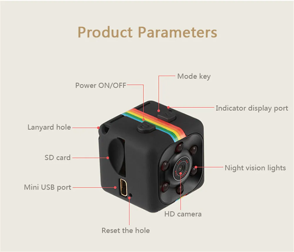 Новейшая модель; SQ11 мини Камера HD 1080 P Cam Ночное видение мини видео камера Камера DV видео голос Регистраторы микро Камера s PK SQ8 md80