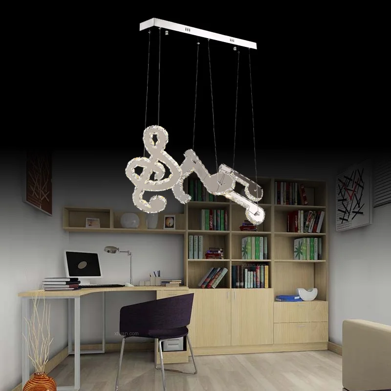 

A1 LED modern dining room Pendant Lights three creative notes aisle cafe bar bar simple art lamps