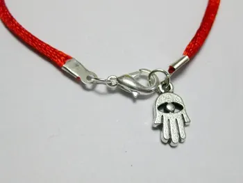 

10 Red String Kabbalah Hamsa Hand Charms Bracelets