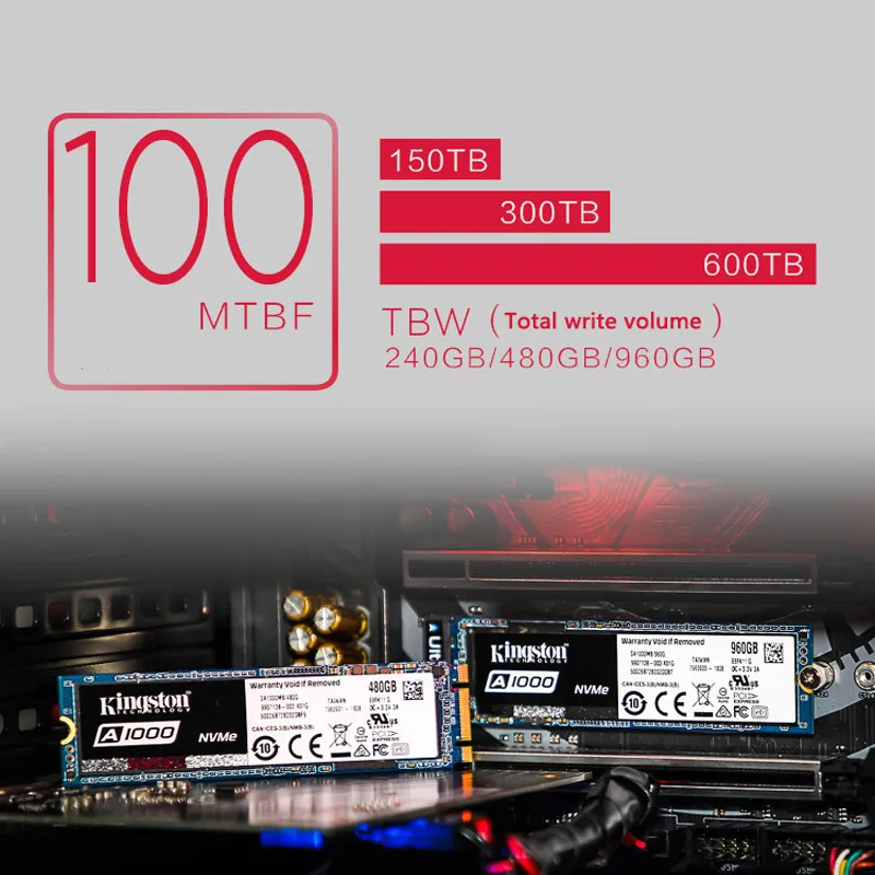 Kingston Interne SSD Hohe Leistung Solid State Drive 240 gb 480 gb 960 gb A1000 M.2 2280 Digitale S