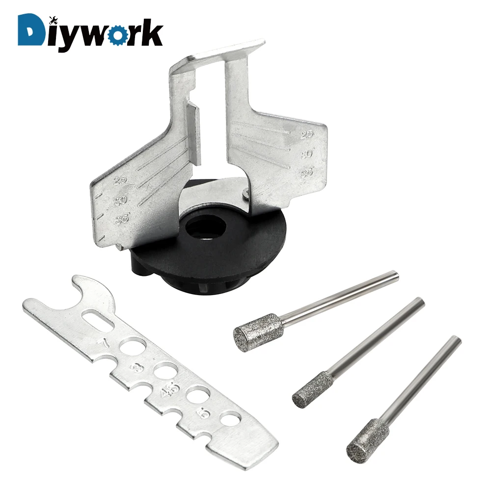 

DIYWORK Saw Sharpener Sawtooth Grinding Tool Adapter for Dremel Drill Saw Sharpening Attachment High Quality